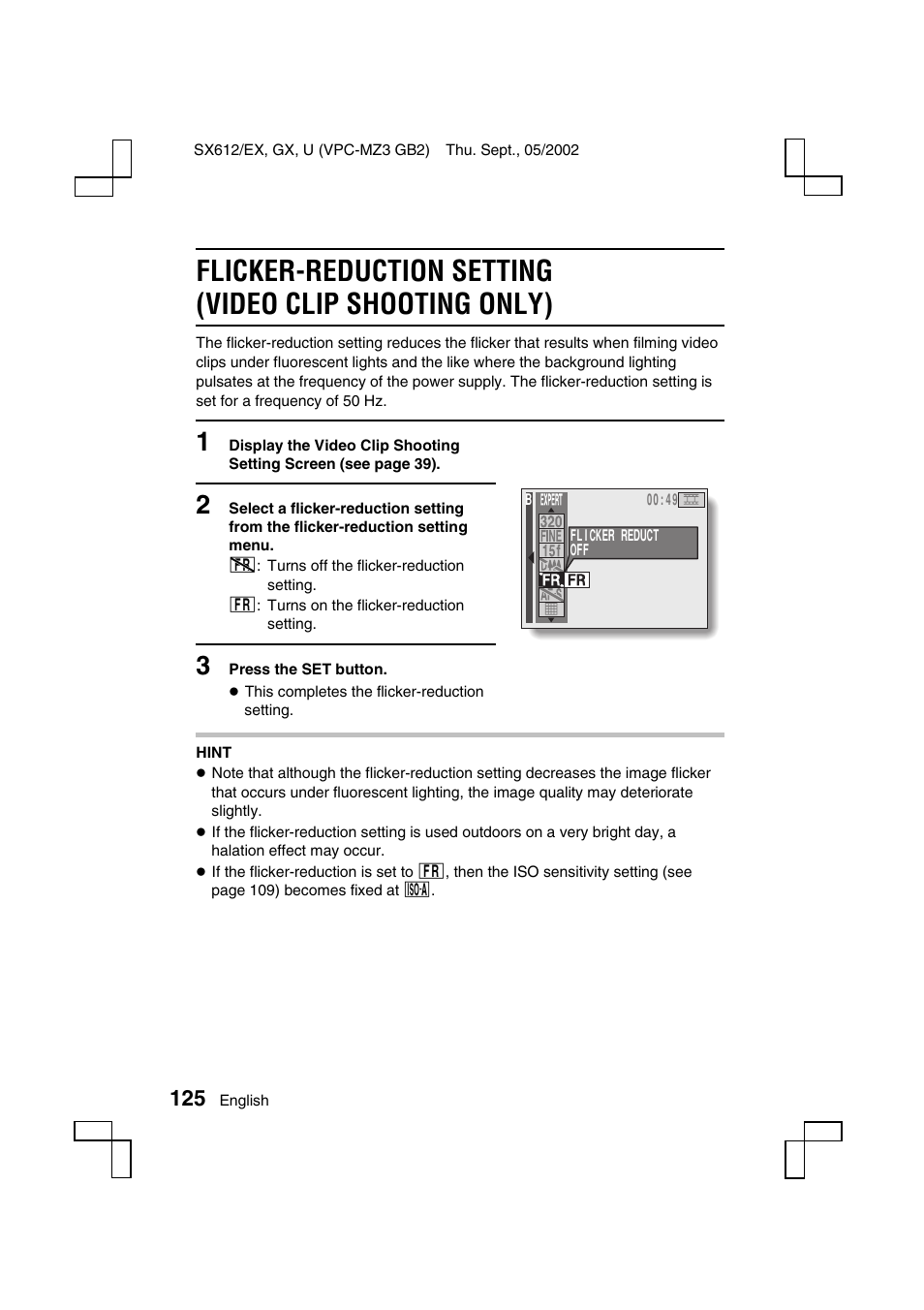 Sanyo VPC-MZ3 User Manual | Page 128 / 218