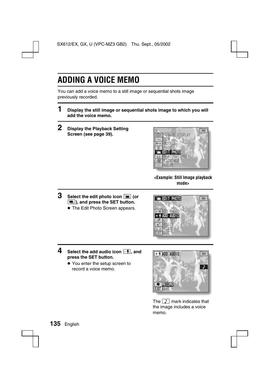 Sanyo VPC-MZ3 User Manual | Page 138 / 218