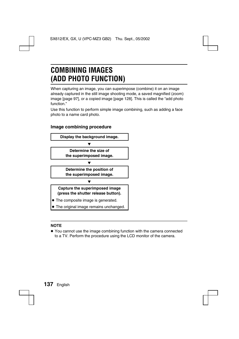 Combining images (add photo function) | Sanyo VPC-MZ3 User Manual | Page 140 / 218