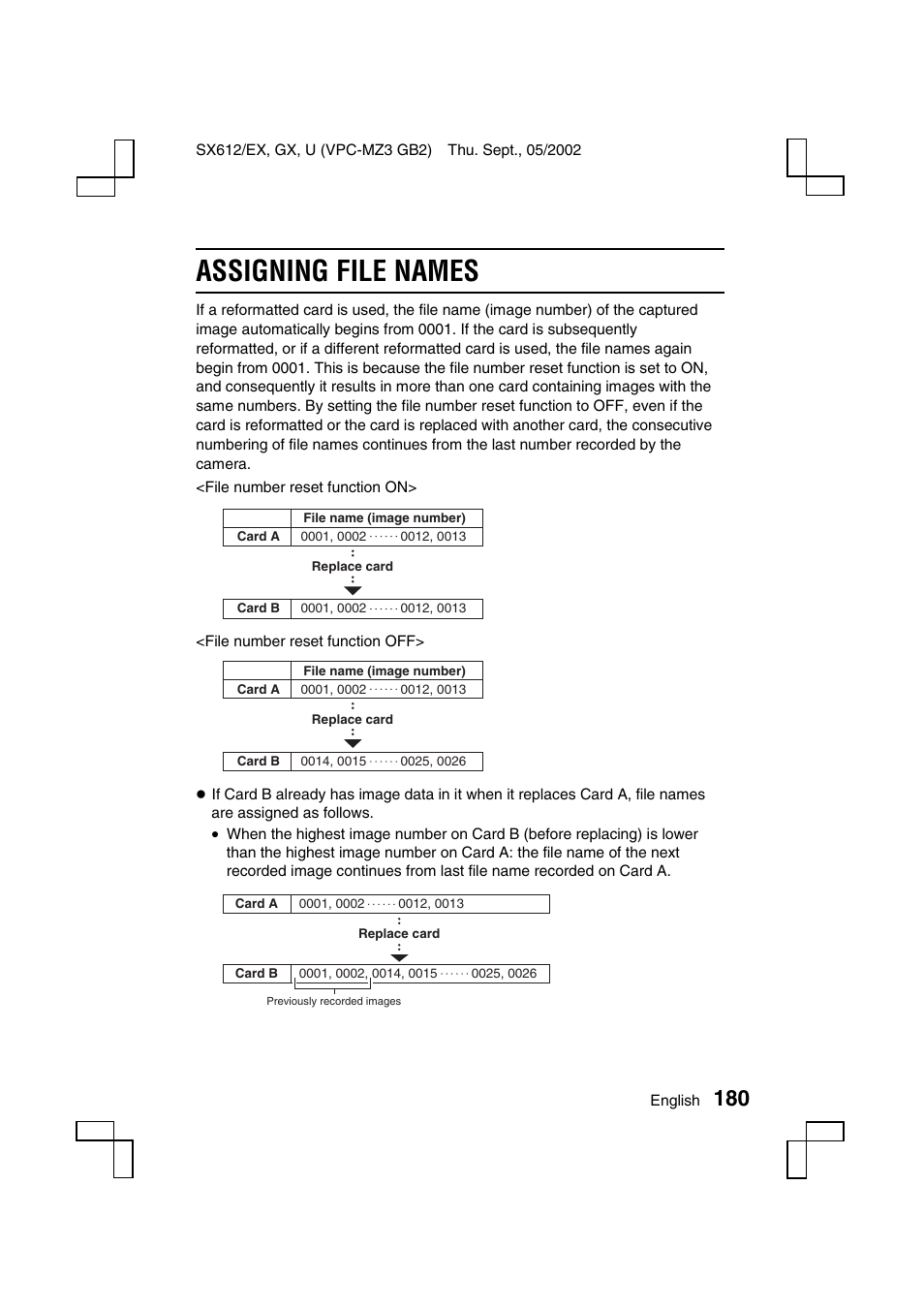 Assigning file names | Sanyo VPC-MZ3 User Manual | Page 183 / 218