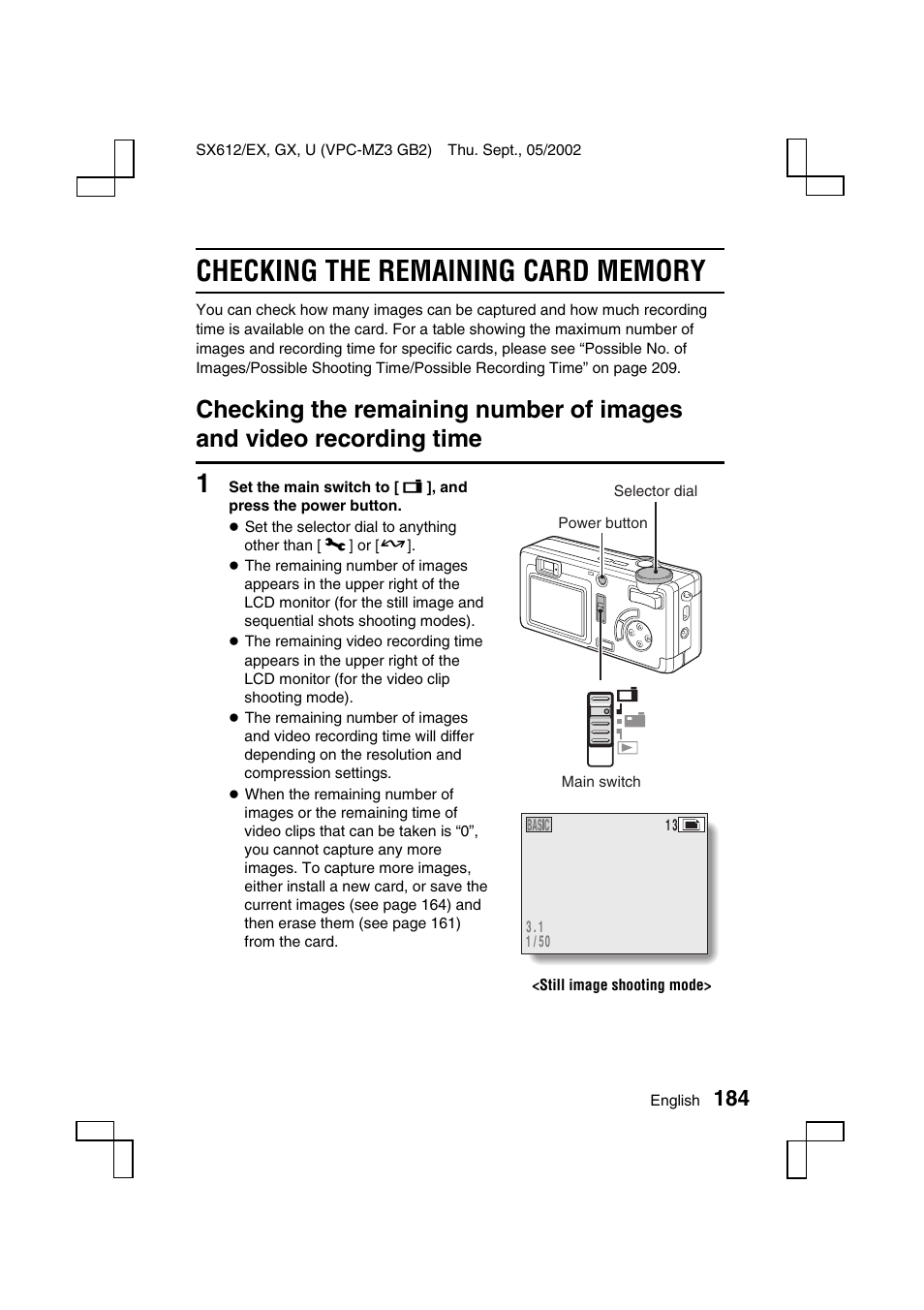 Sanyo VPC-MZ3 User Manual | Page 187 / 218