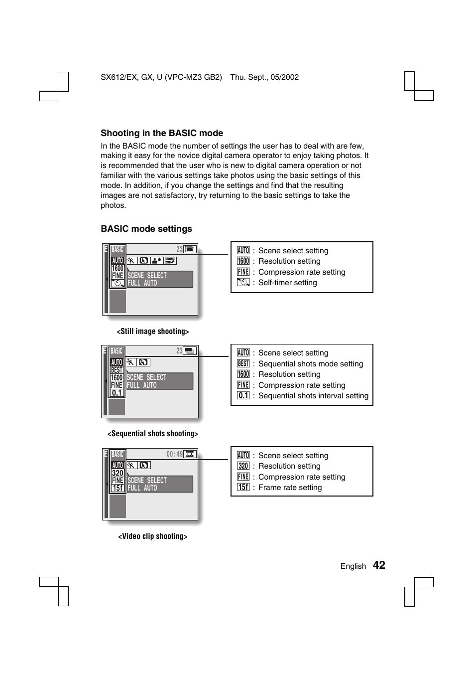 Sanyo VPC-MZ3 User Manual | Page 45 / 218