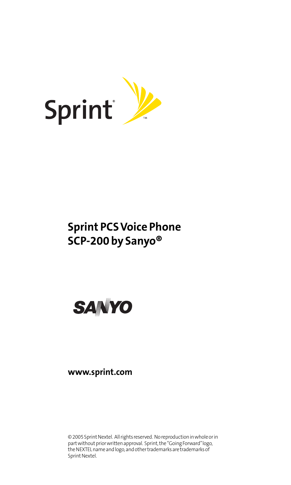 Sanyo SCP-200 User Manual | 182 pages