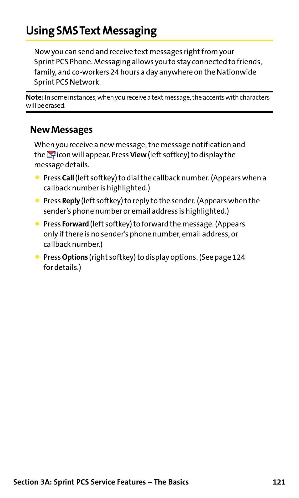 Using sms text messaging, New messages | Sanyo SCP-200 User Manual | Page 127 / 182
