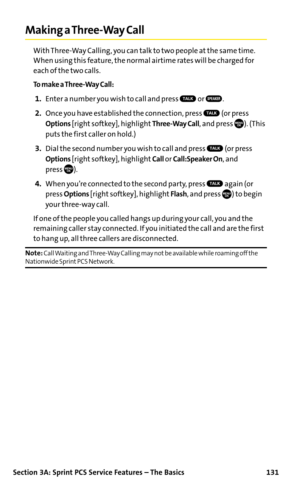Making a three-way call | Sanyo SCP-200 User Manual | Page 137 / 182