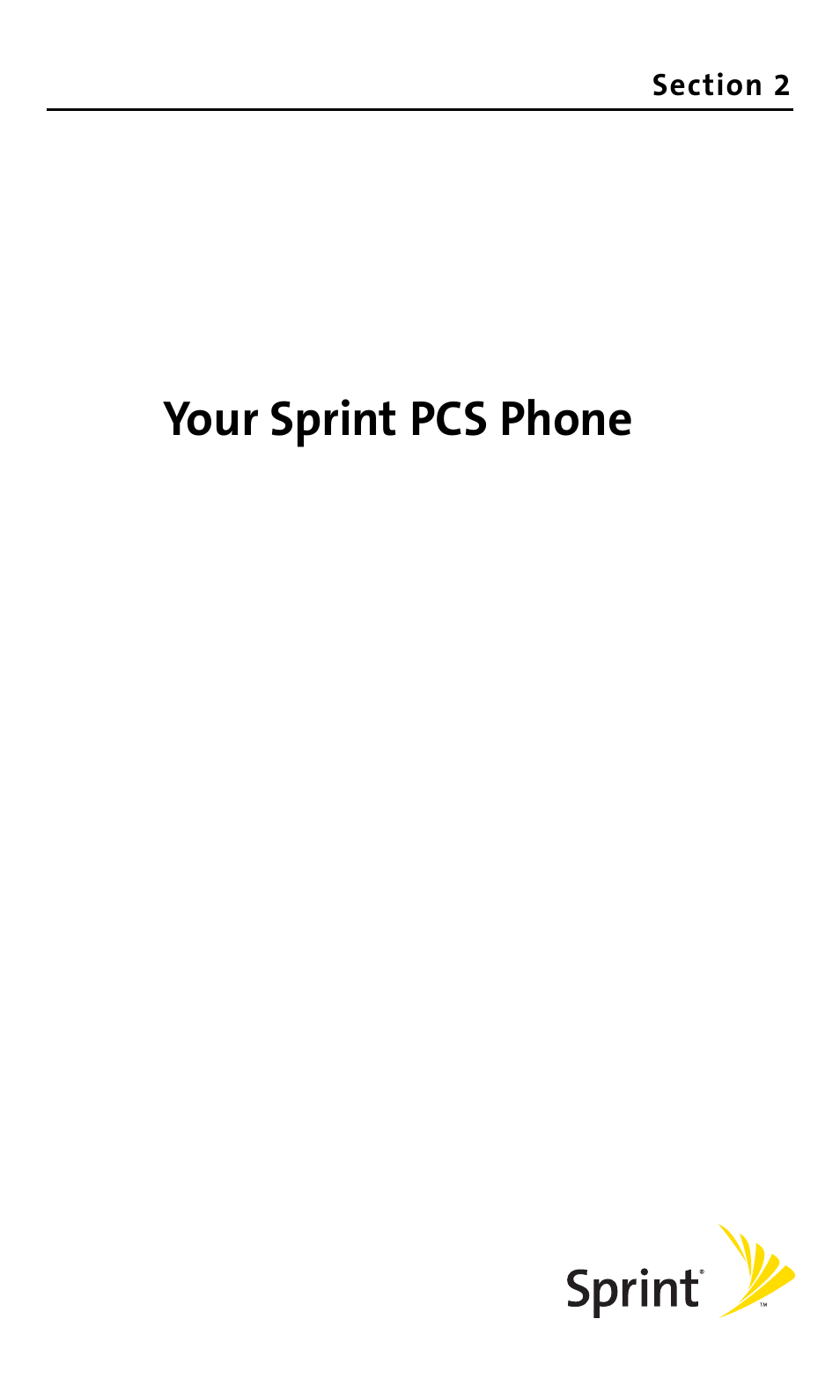 Your sprint pcs phone | Sanyo SCP-200 User Manual | Page 14 / 182