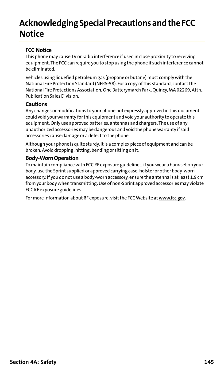 Acknowledging special precau | Sanyo SCP-200 User Manual | Page 151 / 182