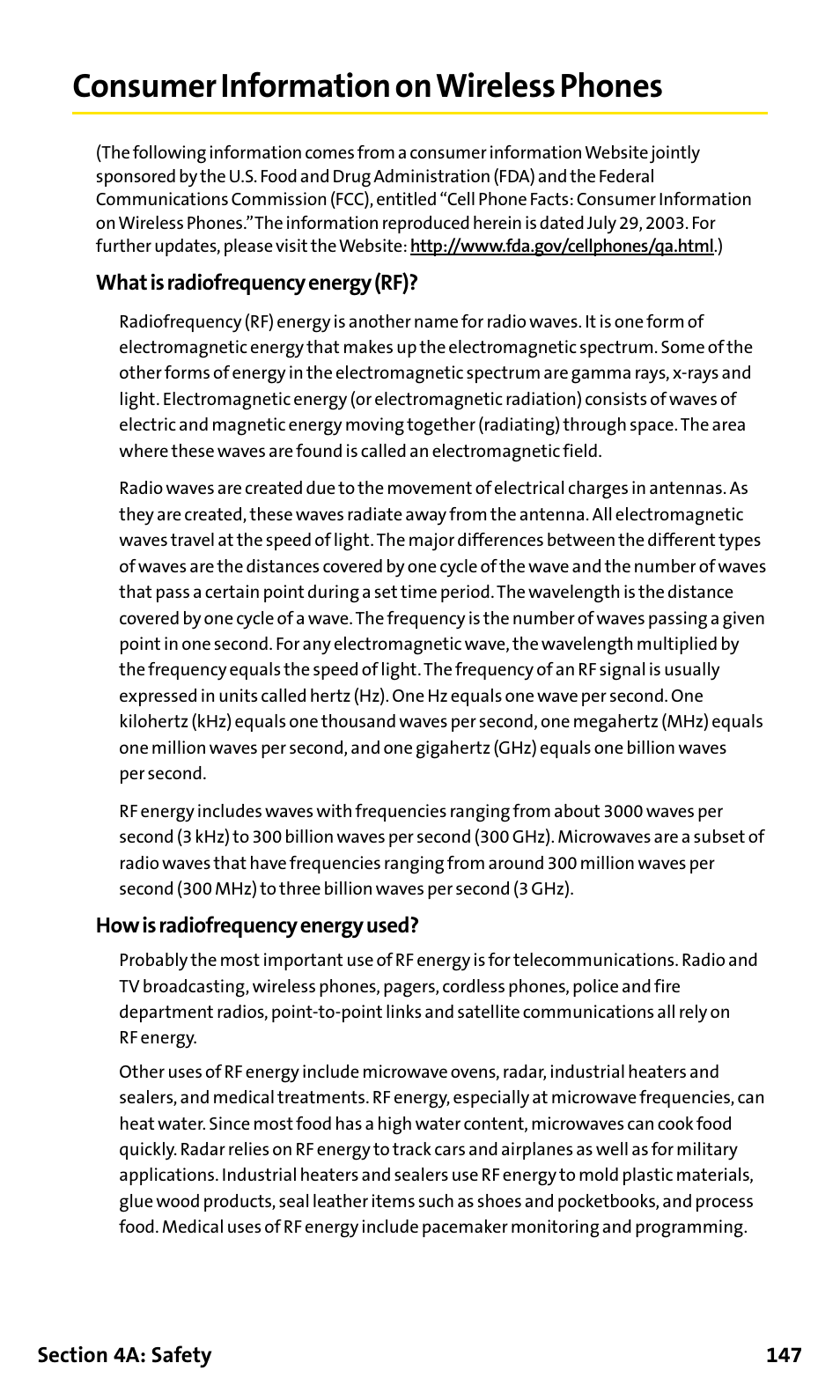 Consumer information on wire, Consumer information on wireless phones | Sanyo SCP-200 User Manual | Page 153 / 182
