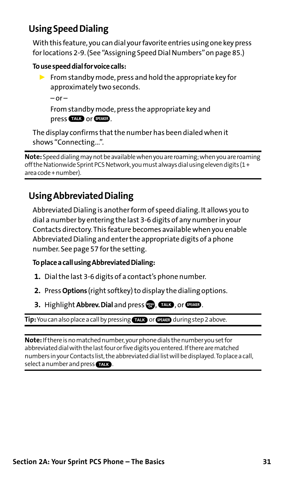 Using speed dialing, Using abbreviated dialing | Sanyo SCP-200 User Manual | Page 37 / 182