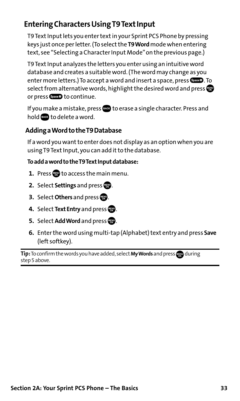 Entering characters using t9 text input | Sanyo SCP-200 User Manual | Page 39 / 182