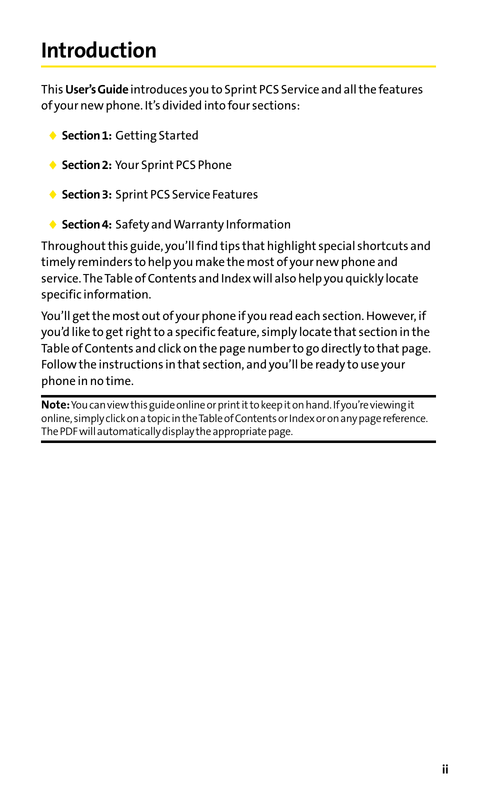 Welcome to sprint, Introduction | Sanyo SCP-200 User Manual | Page 6 / 182