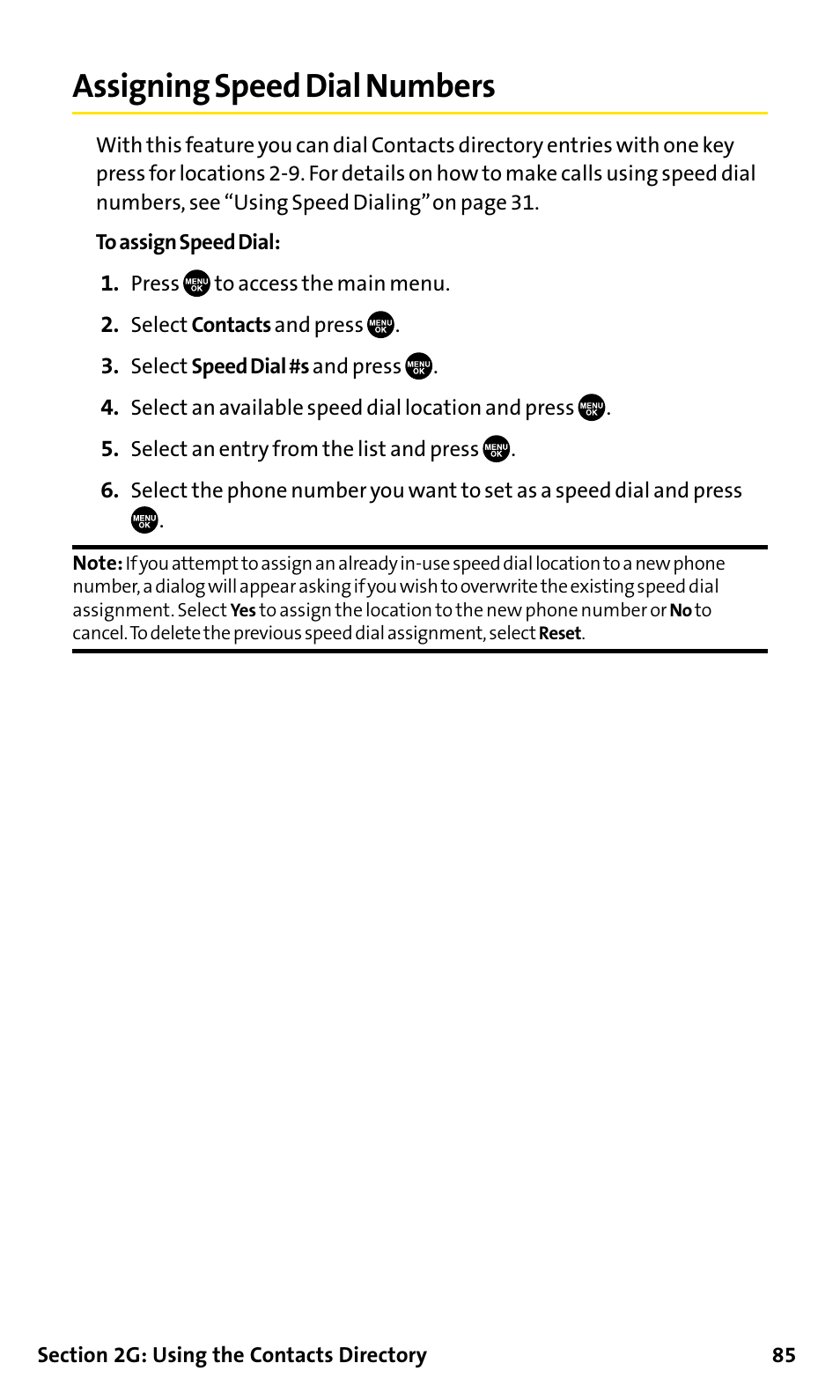 Assigning speed dial numbers | Sanyo SCP-200 User Manual | Page 91 / 182