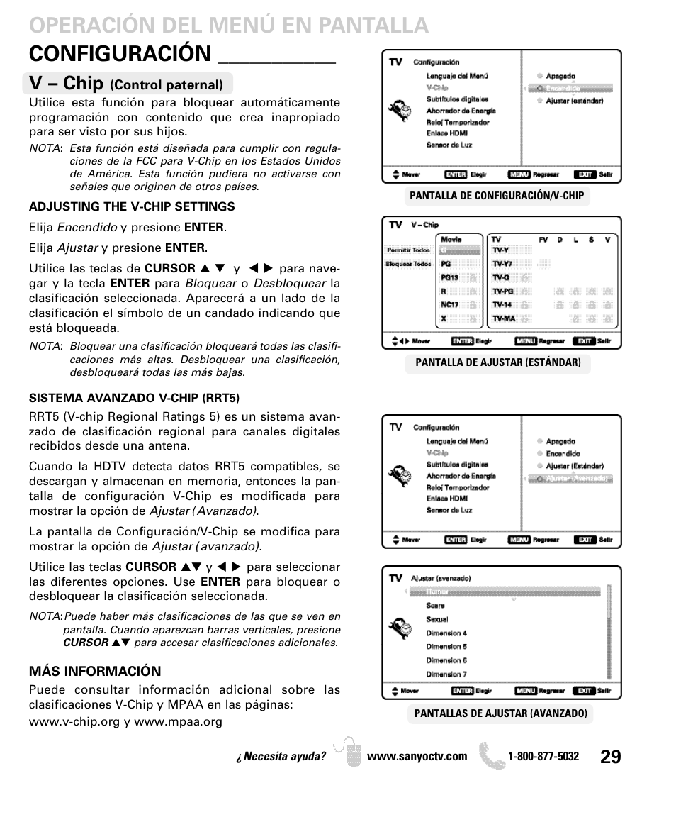 V – chip | Sanyo DP42840 User Manual | Page 29 / 52