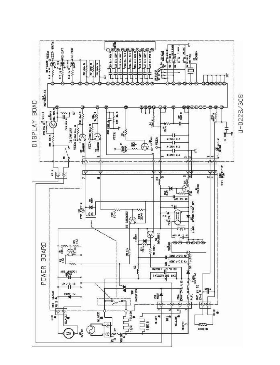 Wiring diagram | Sanyo U-D30S User Manual | Page 2 / 4