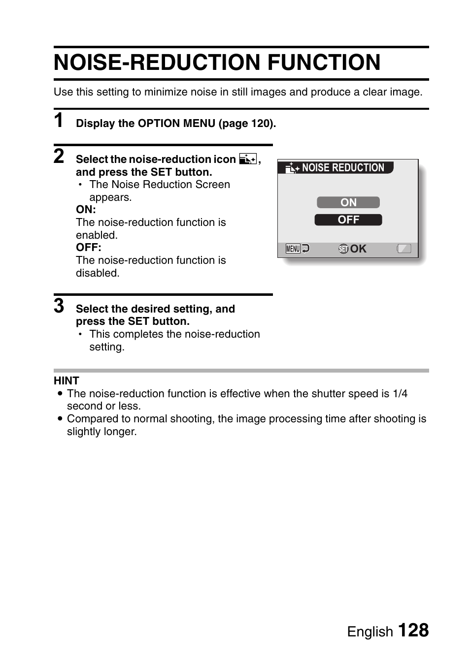 Noise-reduction function | Sanyo VPC-CG6EX User Manual | Page 142 / 202