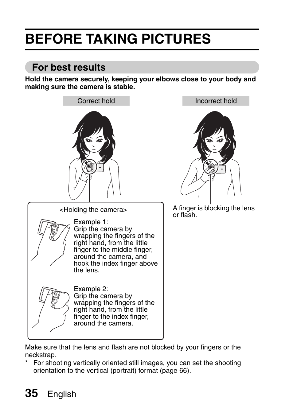 Before taking pictures, For best results | Sanyo VPC-CG6EX User Manual | Page 49 / 202