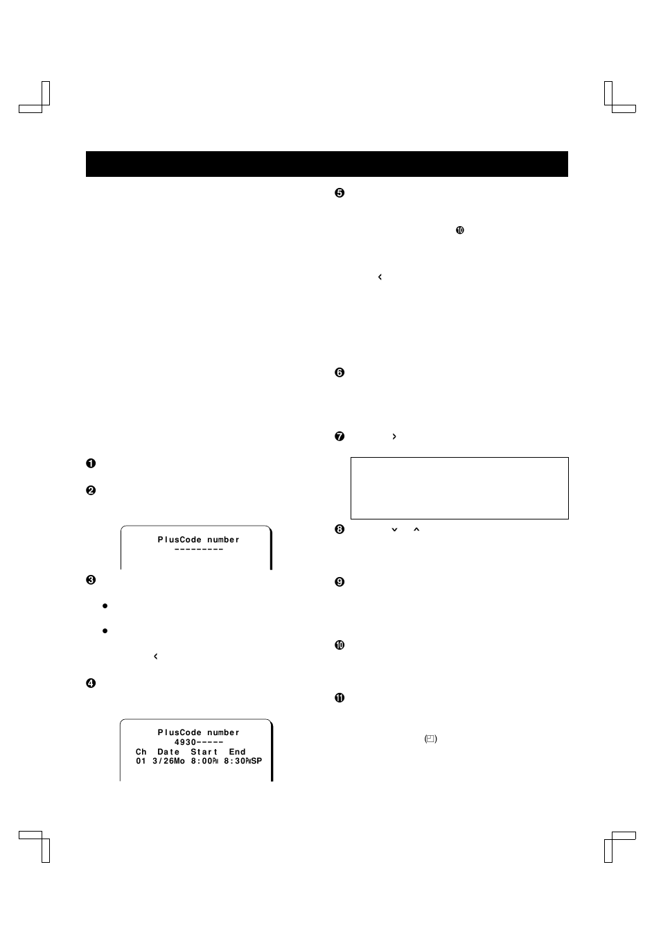 Vcr plus, Programming system, Setting a vcr plus+ programming system recording | Sanyo VHR-H690 User Manual | Page 34 / 44