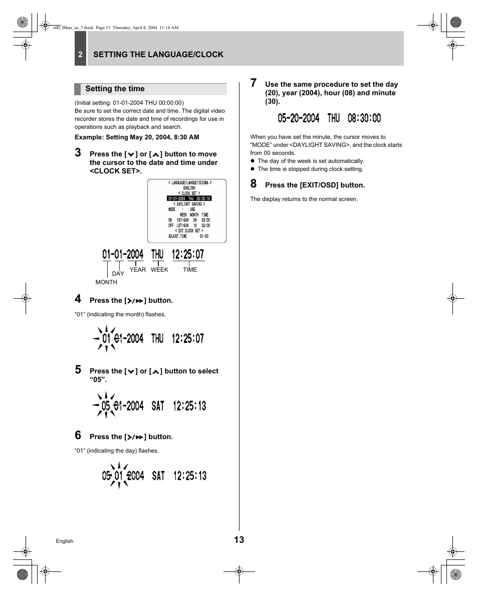 Sanyo DSR-M810 User Manual | Page 14 / 55