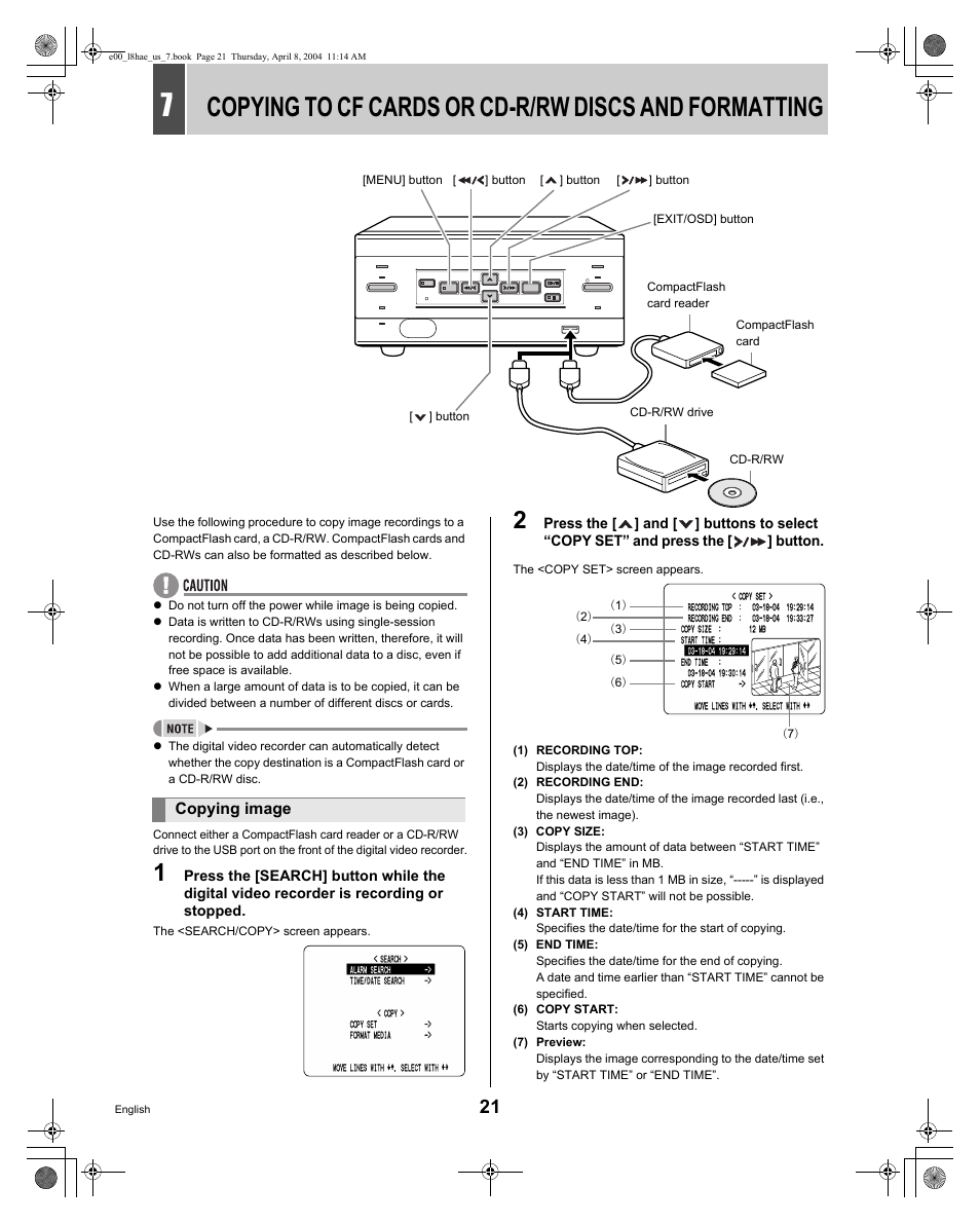 Sanyo DSR-M810 User Manual | Page 22 / 55