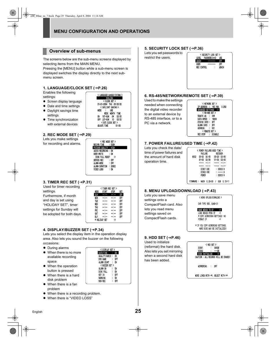 Sanyo DSR-M810 User Manual | Page 26 / 55