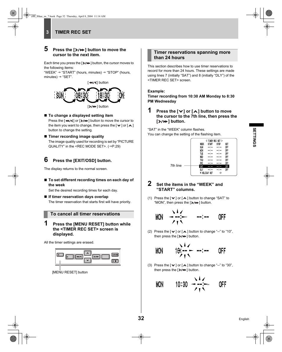 Sanyo DSR-M810 User Manual | Page 33 / 55