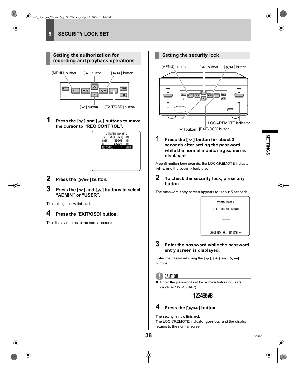 Sanyo DSR-M810 User Manual | Page 39 / 55