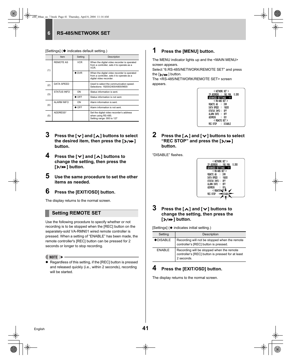 Sanyo DSR-M810 User Manual | Page 42 / 55