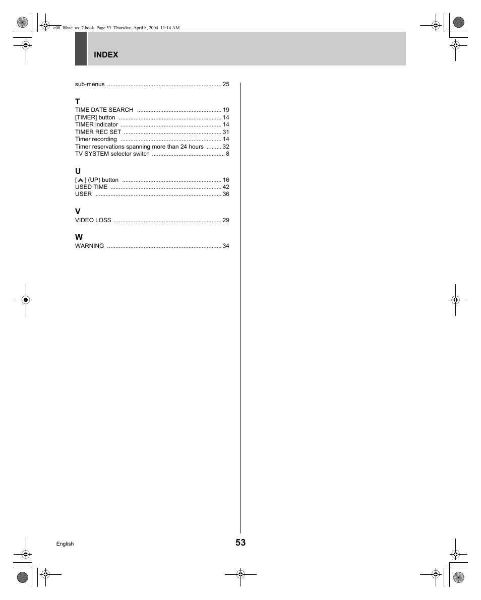 Sanyo DSR-M810 User Manual | Page 54 / 55