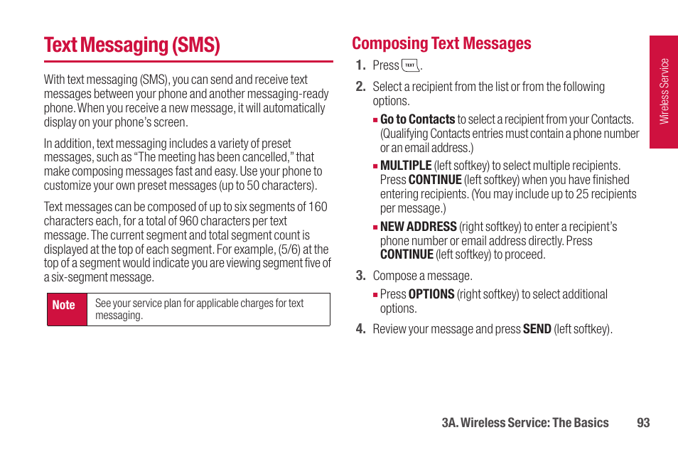 Text messaging (sms), Composing text messages | Sanyo SCP-2700 User Manual | Page 105 / 139