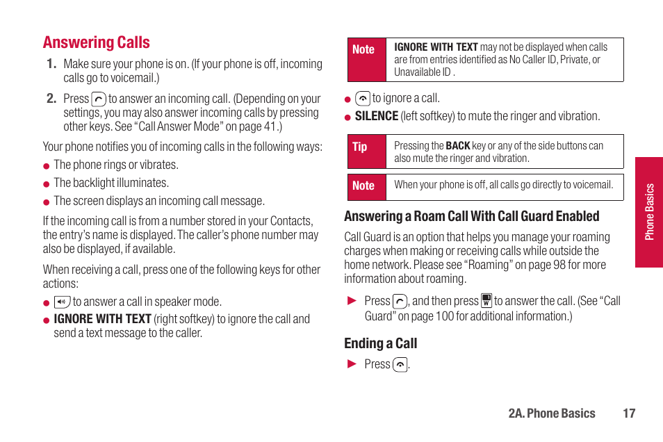 Answering calls | Sanyo SCP-2700 User Manual | Page 29 / 139