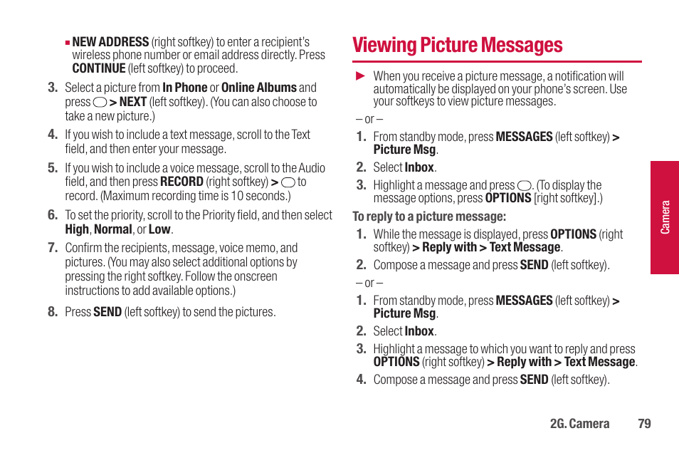 Viewing picture messages | Sanyo SCP-2700 User Manual | Page 91 / 139