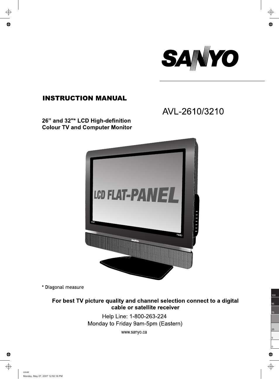 Sanyo AVL-3210 User Manual | 34 pages