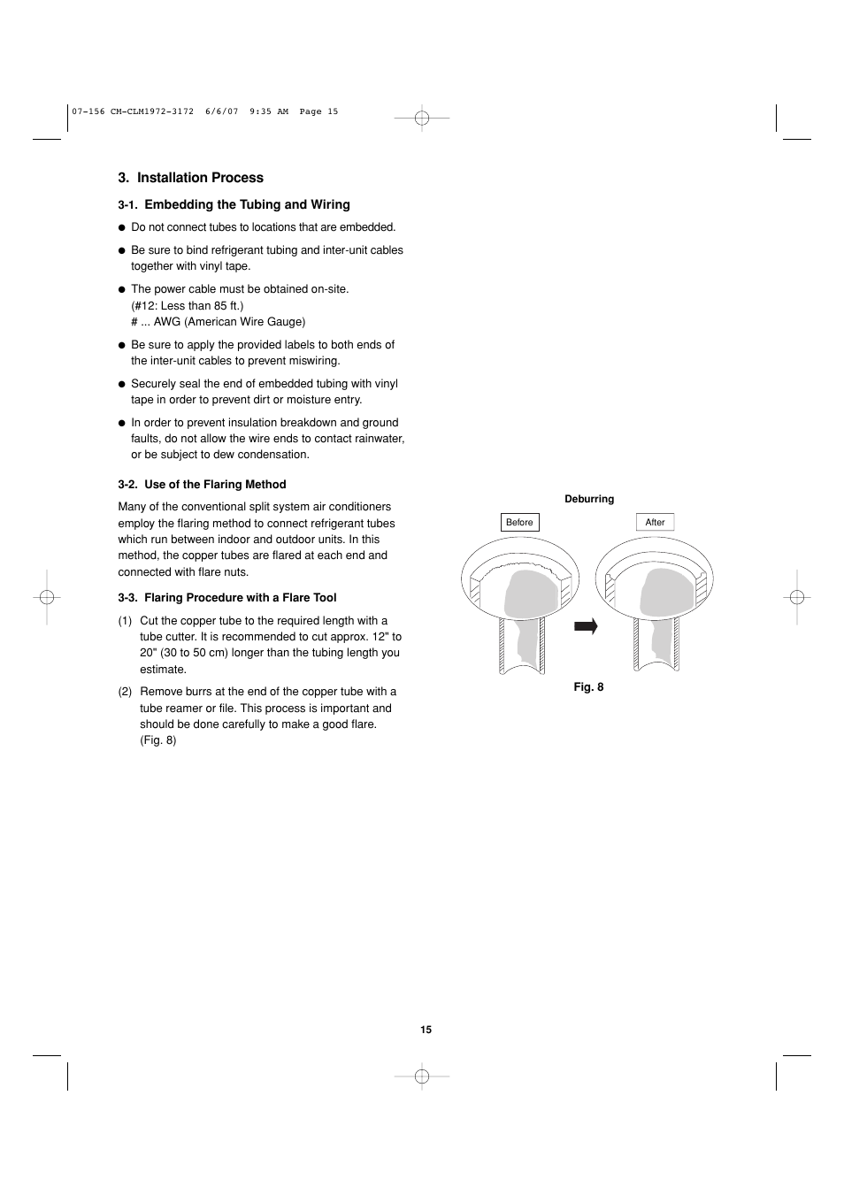 Installation process | Sanyo CM1972 User Manual | Page 77 / 99