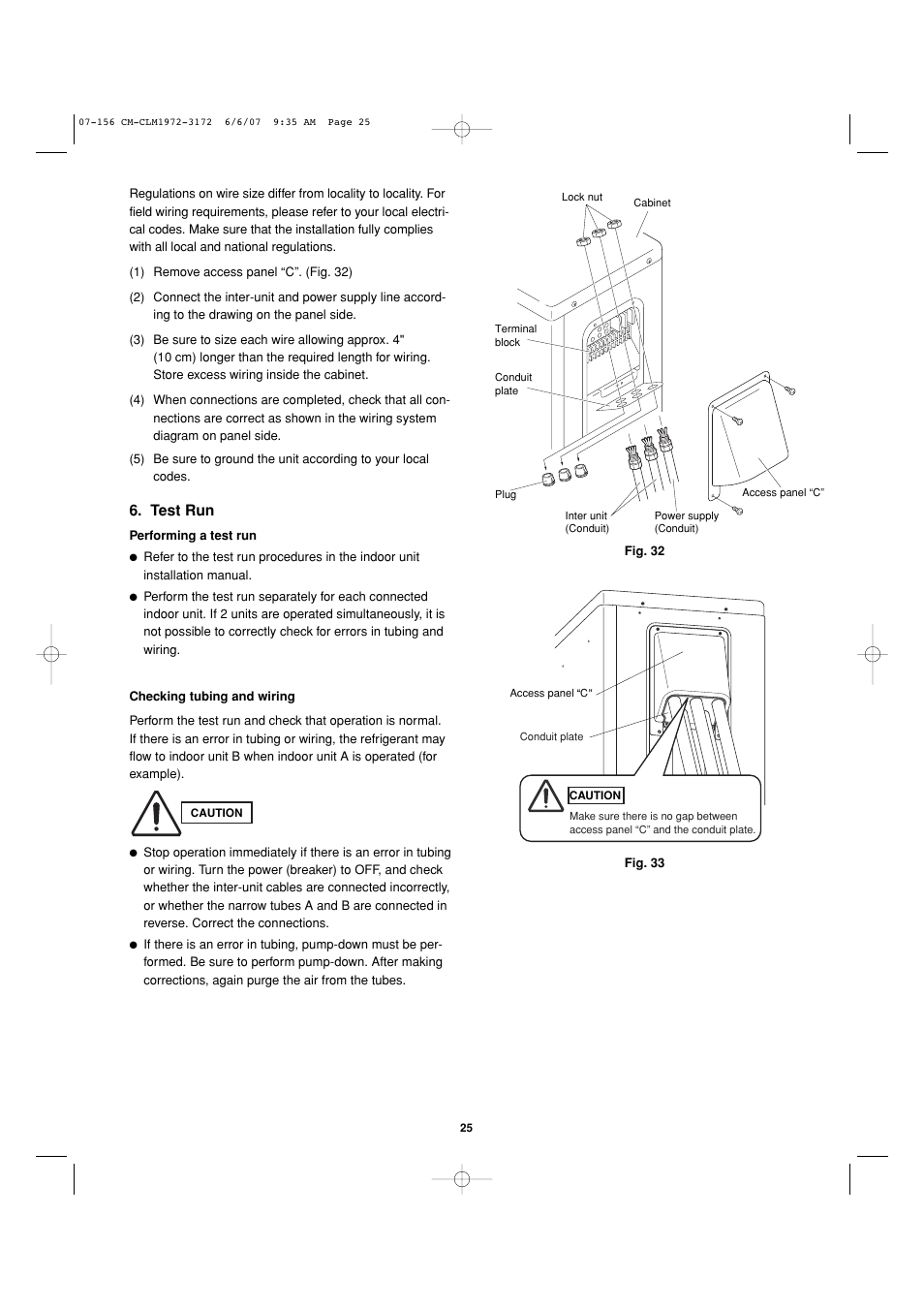 Test run | Sanyo CM1972 User Manual | Page 87 / 99