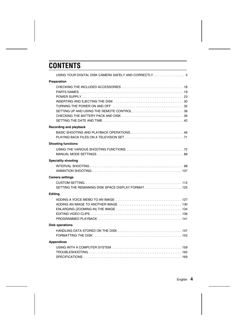 Sanyo IDC-1000ZU User Manual | Page 5 / 175