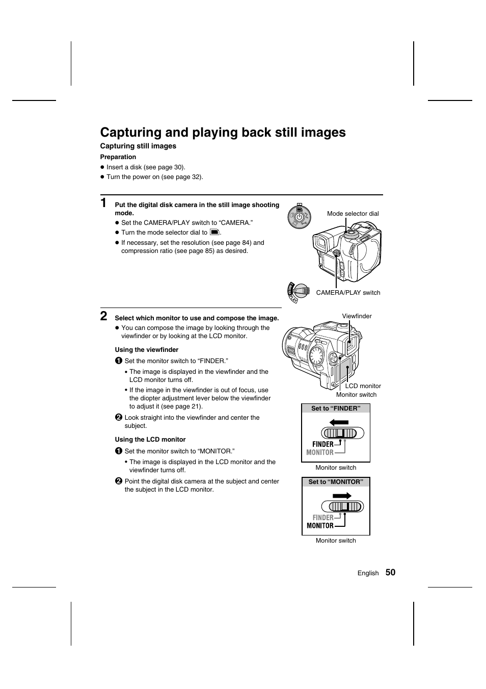 Capturing and playing back still images | Sanyo IDC-1000ZU User Manual | Page 51 / 175