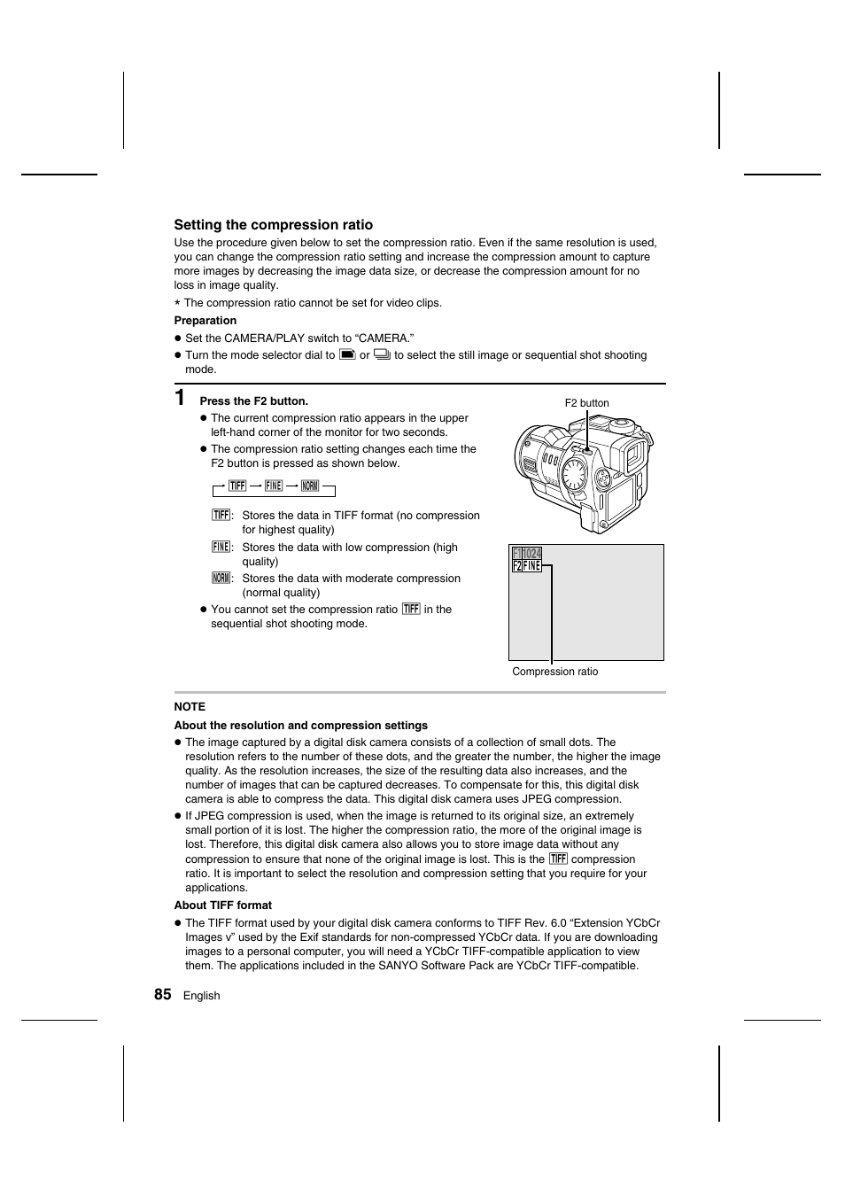 Sanyo IDC-1000ZU User Manual | Page 86 / 175