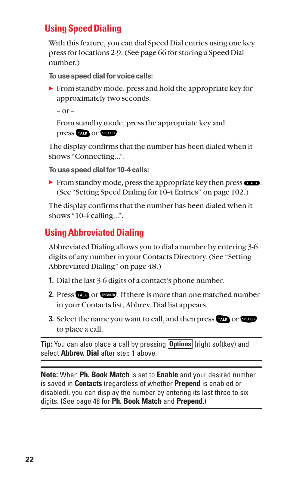 Using speed dialing, Using abbreviated dialing | Sanyo BELL SCP-2400 User Manual | Page 30 / 140