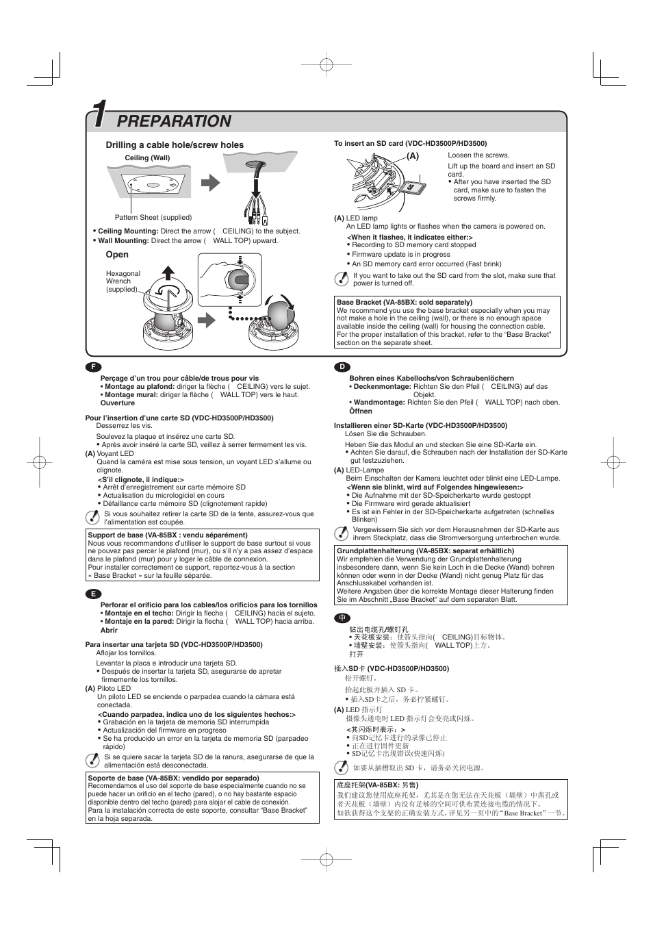 Preparation | Sanyo VDC-HD3100P/HD3100 User Manual | Page 2 / 6