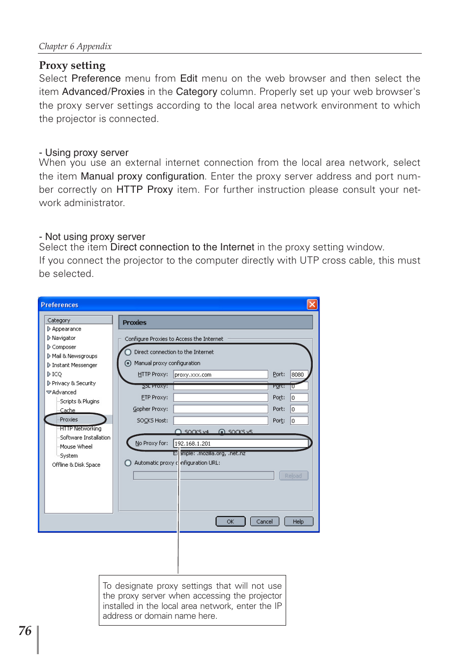 Sanyo PJ-Net Organizer Plus POA-PN40 User Manual | Page 76 / 86