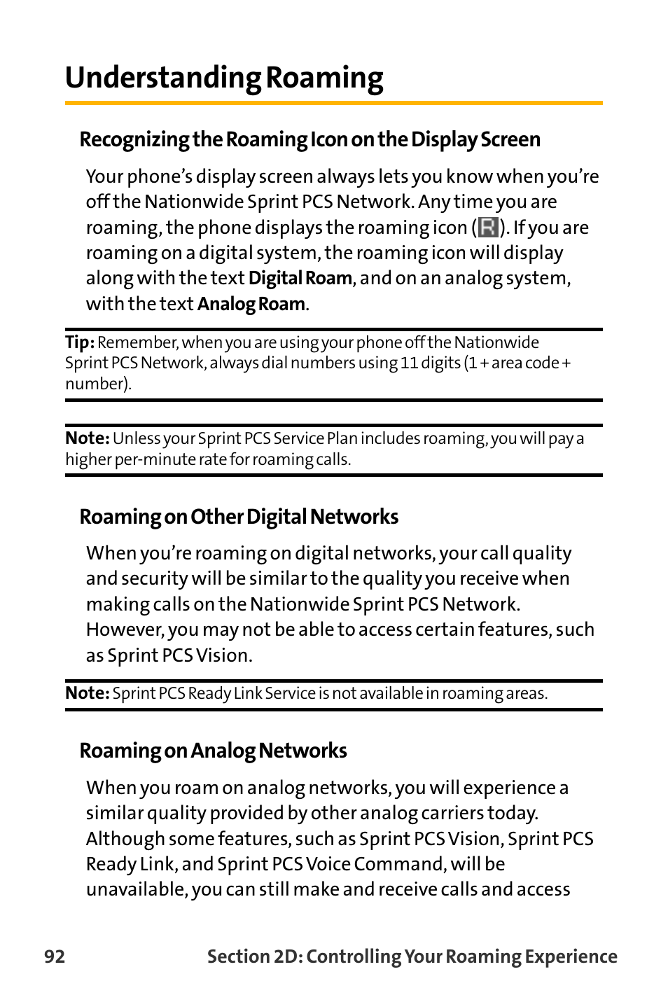 Understanding roaming | Sanyo VL-2300 User Manual | Page 104 / 286