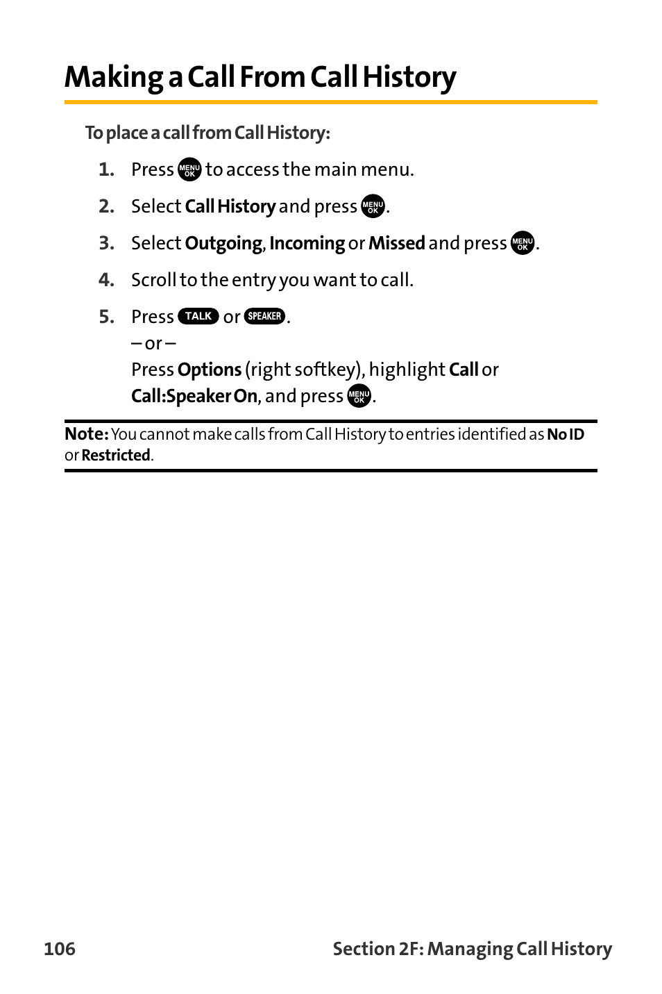 Making a call from call history | Sanyo VL-2300 User Manual | Page 118 / 286