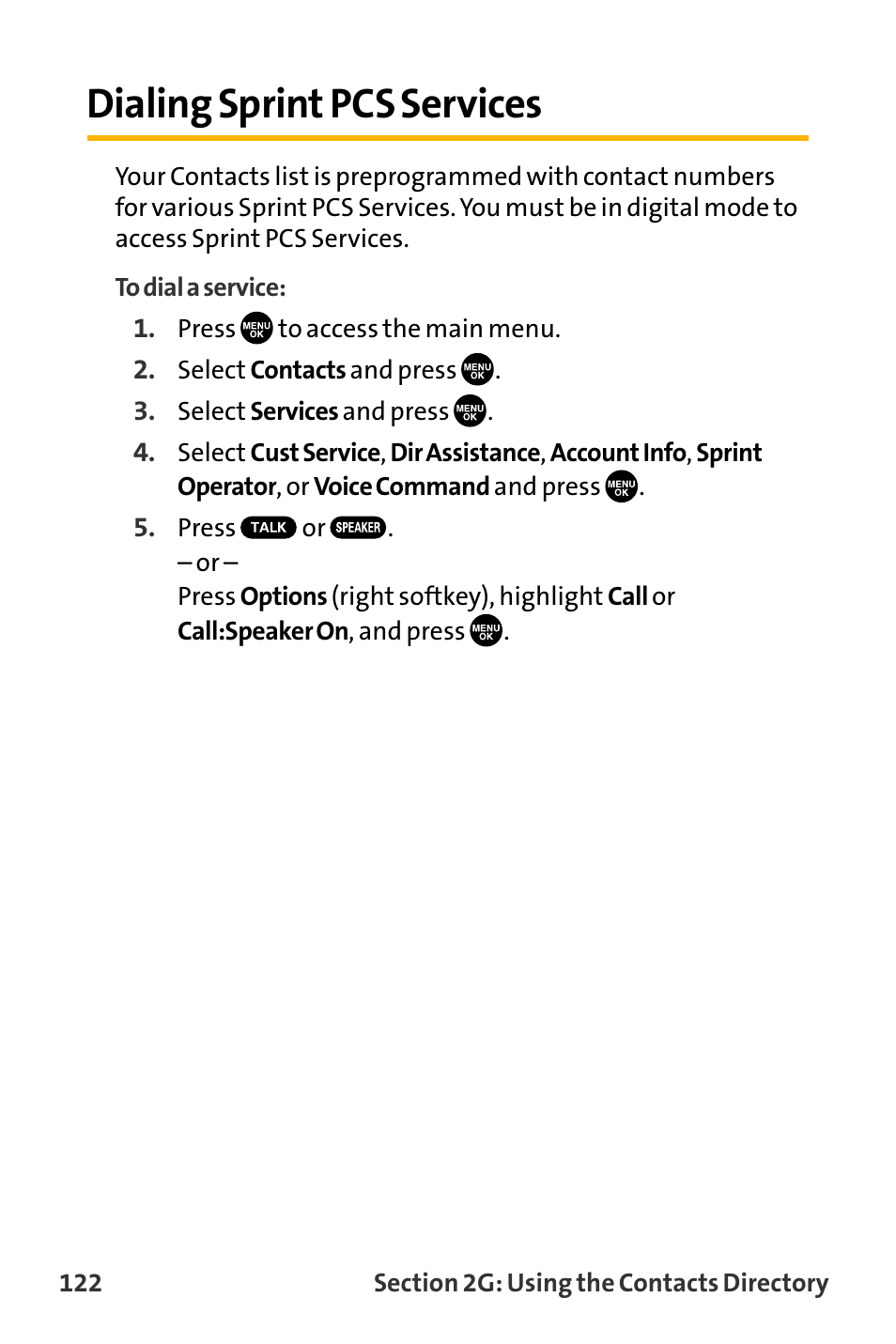 Dialing sprint pcs services | Sanyo VL-2300 User Manual | Page 134 / 286