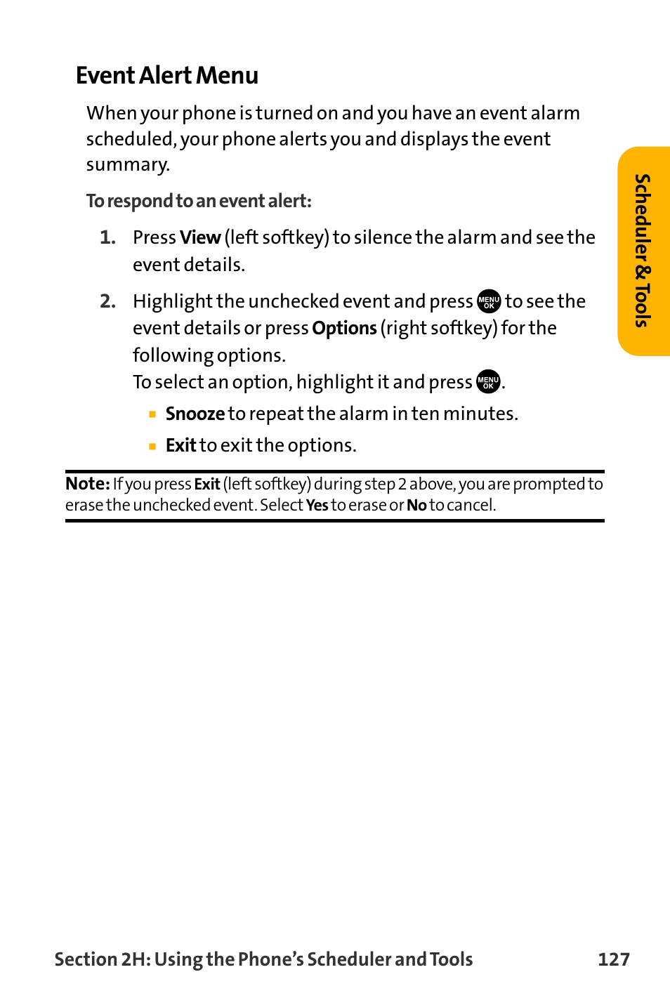 Event alert menu | Sanyo VL-2300 User Manual | Page 139 / 286
