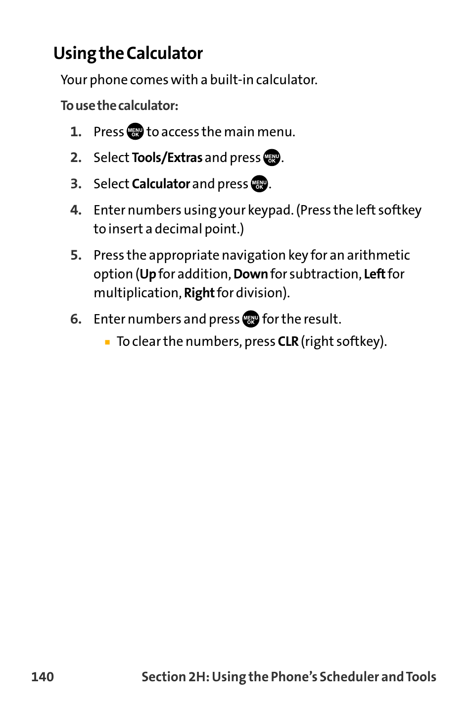 Using the calculator | Sanyo VL-2300 User Manual | Page 152 / 286