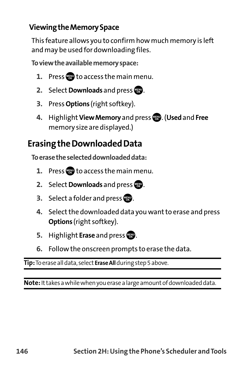 Erasing the downloaded data | Sanyo VL-2300 User Manual | Page 158 / 286