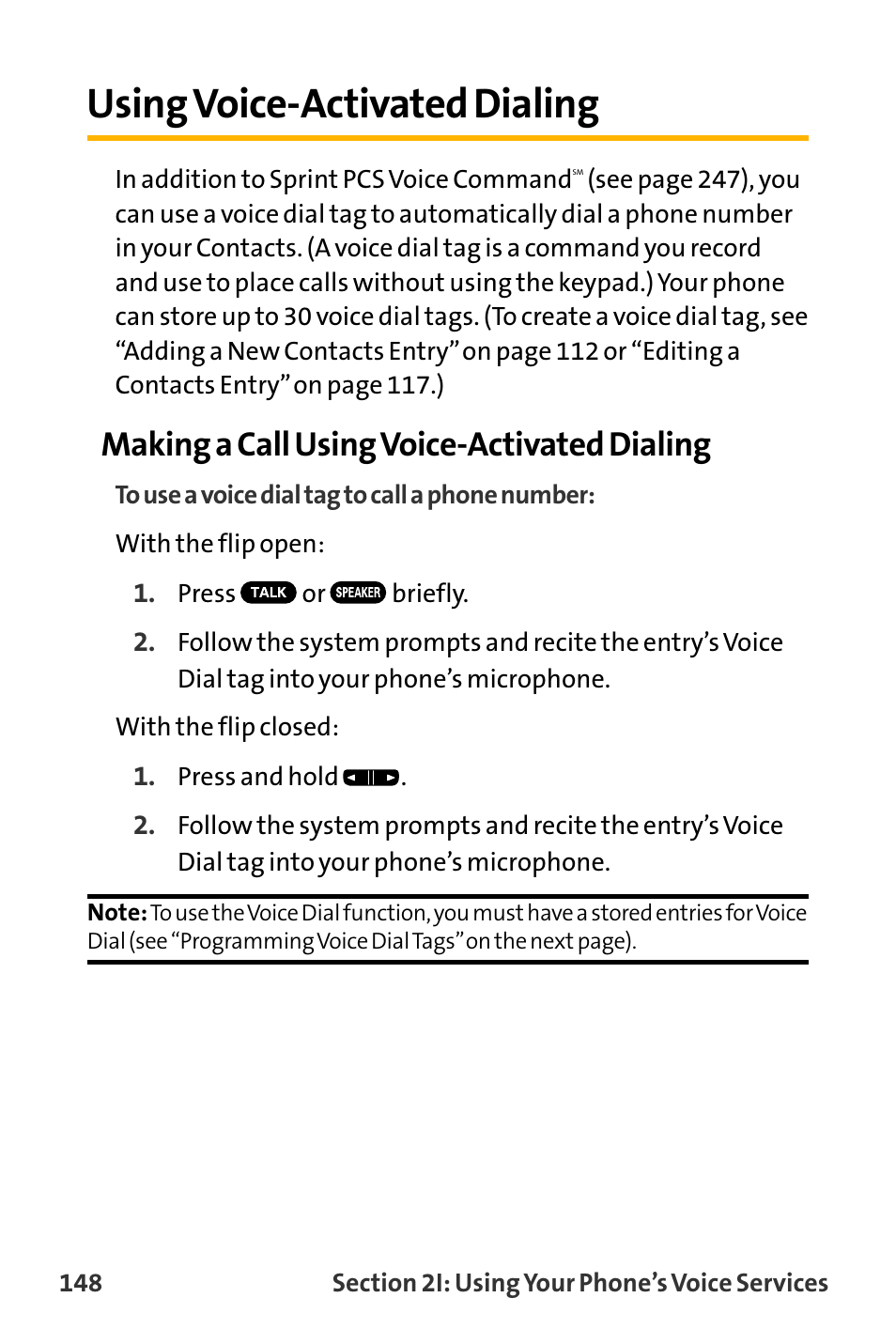 Using voice-activated dialing, Making a call using voice-activated dialing | Sanyo VL-2300 User Manual | Page 160 / 286