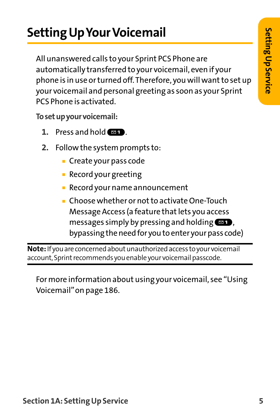 Setting up your voicemail, Setting upyour voicemail | Sanyo VL-2300 User Manual | Page 17 / 286