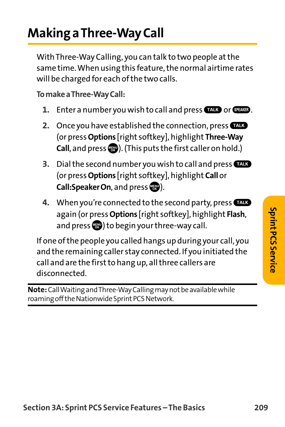 Making a three-way call | Sanyo VL-2300 User Manual | Page 221 / 286