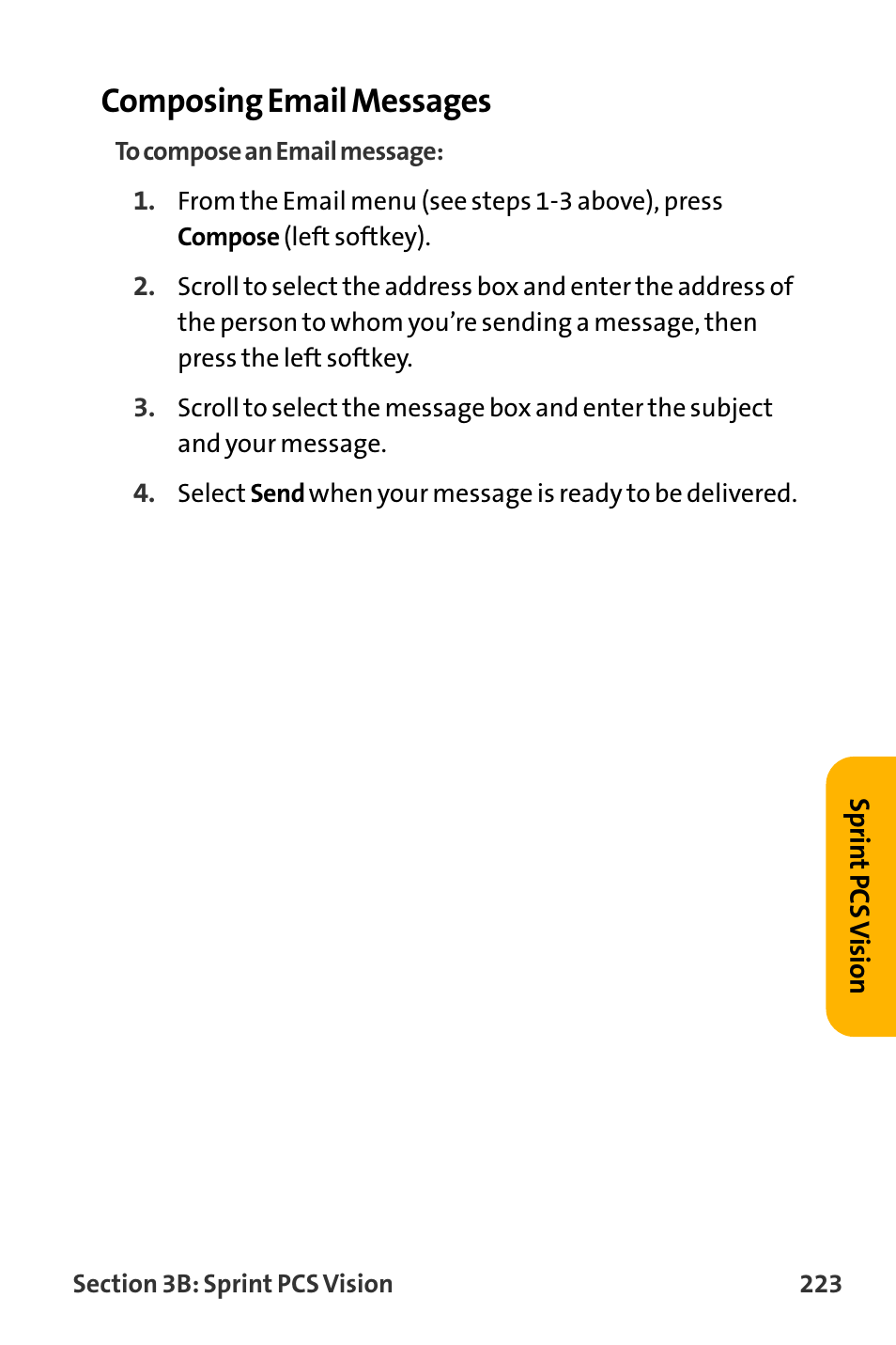 Composing email messages | Sanyo VL-2300 User Manual | Page 235 / 286